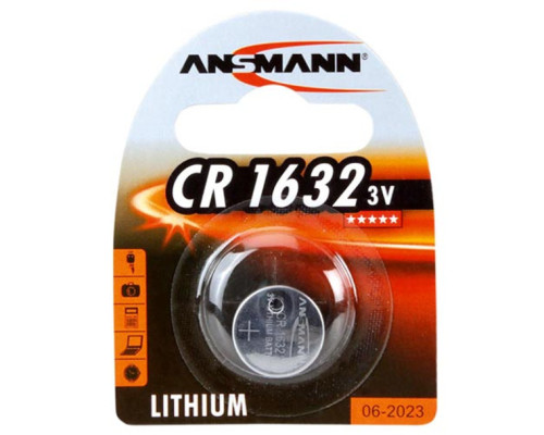 Літієва батарейка Ansmann CR1632 Coin Cell | 1 штука в комплекті