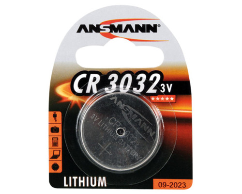 Літієва батарейка Ansmann CR3032 Coin Cell | 1 штука в комплекті