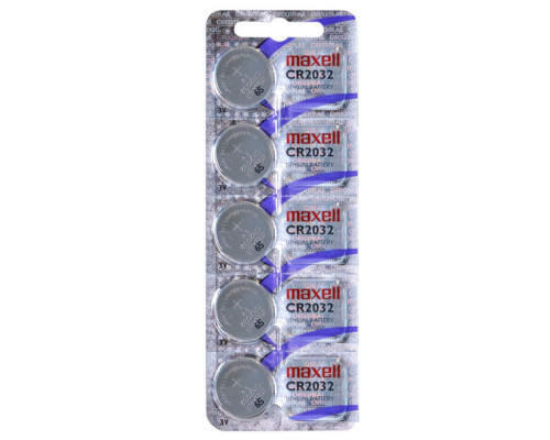 Батарейки Maxell CR2032 Coin Cell | 5 штук в комплекті Батарейки Maxell CR2032 Coin Cell | 5 штук в комплекті