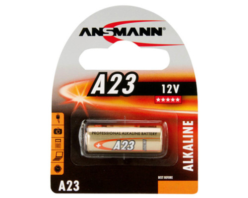 Лужна батарейка Ansmann A23 12V | 1 штука в комплекті Лужна батарейка Ansmann A23 12V | 1 штука в комплекті
