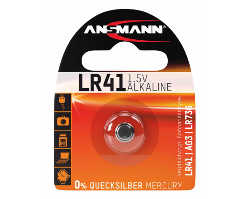 Лужна батарейка Ansmann LR41 | 1 штука в комплекті