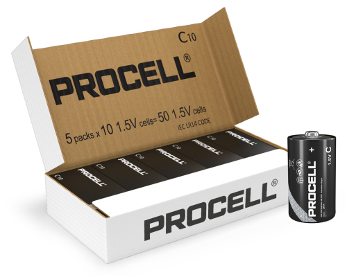 Батарейки Duracell Procell Constant C LR14 PC1400 | 50 штук в комплекті Батарейки Duracell Procell Constant C LR14 PC1400 | 50 штук в комплекті