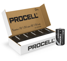 Батарейки Duracell Procell Constant D LR20 PC1300 | 50 штук в комплекті 