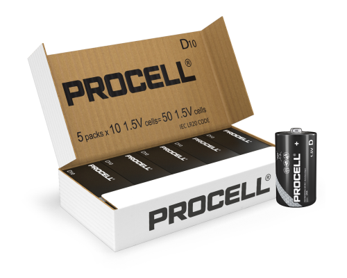 Батарейки Duracell Procell Constant D LR20 PC1300 | 50 штук в комплекті Батарейки Duracell Procell Constant D LR20 PC1300 | 50 штук в комплекті