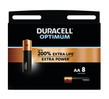 Батарейки Duracell Optimum AA LR6 | 8 штук в комплекті