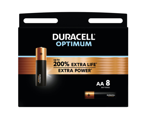 Батарейки Duracell Optimum AA LR6 | 8 штук в комплекті Батарейки Duracell Optimum AA LR6 | 8 штук в комплекті