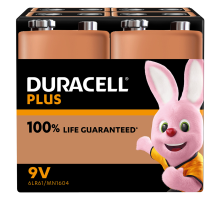 Батарейки Duracell Plus 9V PP3 6LR61 | 4 штуки в комплекті