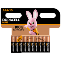 Батарейки Duracell Plus AAA LR03 | 10 штук в комплекті 