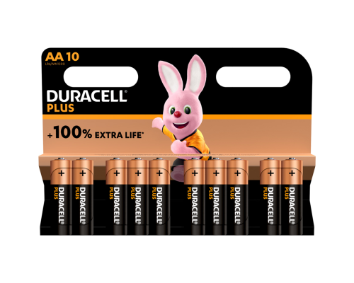 Батарейки Duracell Plus AA LR6 | 10 штук в комплекті