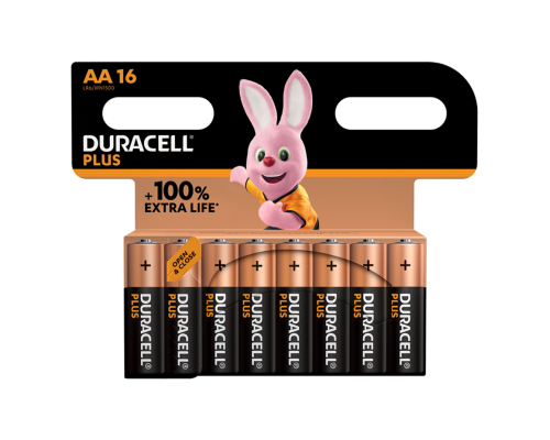 Батарейки Duracell Plus AA LR6 | 16 штук в комплекті Батарейки Duracell Plus AA LR6 | 16 штук в комплекті