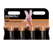 Батарейки Duracell Plus C LR14 | 4 штуки в комплекті