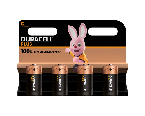 Батарейки Duracell Plus C LR14 | 4 штуки в комплекті Батарейки Duracell Plus C LR14 | 4 штуки в комплекті