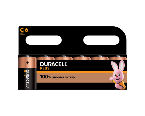 Батарейки Duracell Plus C LR14 | 6 штук в комплекті Батарейки Duracell Plus C LR14 | 6 штук в комплекті