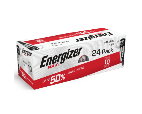 Батарейки Energizer Max AAA LR03 лужні | 24 штуки в комплекті Батарейки Energizer Max AAA LR03 лужні | 24 штуки в комплекті