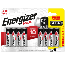 Батарейки Energizer Max AA LR6 лужні | 8 штук в комплекті