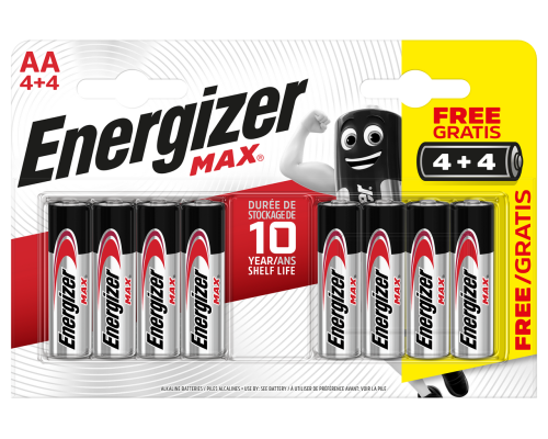 Батарейки Energizer Max AA LR6 лужні | 8 штук в комплекті Батарейки Energizer Max AA LR6 лужні | 8 штук в комплекті