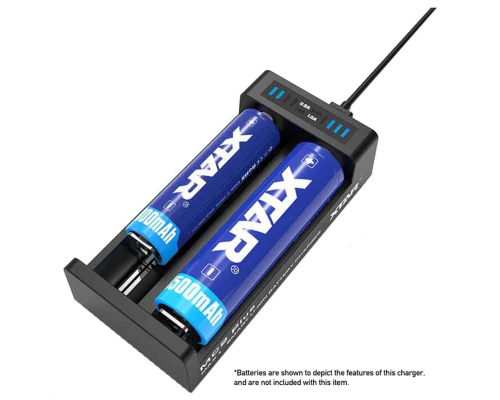 Портативний USB-зарядний пристрій Xtar MC2 Plus для літій-іонних акумуляторів