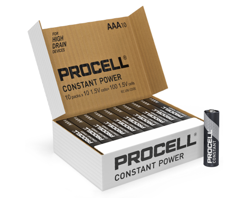 Батарейки Duracell Procell Constant AAA LR03 PC2400 |100 штук в комплекті Батарейки Duracell Procell Constant AAA LR03 PC2400 |100 штук в комплекті