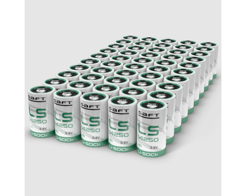 Батарейки Saft LS14250 Li-SOCI2 3.6В 1/2AA | 50 штук в комплекті Батарейки Saft LS14250 Li-SOCI2 3.6В 1/2AA | 50 штук в комплекті