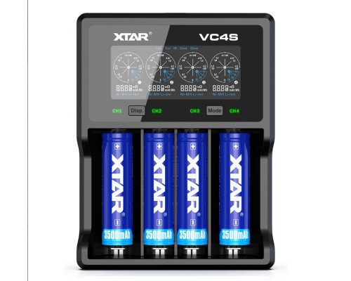 Зарядний пристрій USB Xtar VC4SL для Li-Ion та NiMH акумуляторів Зарядний пристрій USB Xtar VC4SL для Li-Ion та NiMH акумуляторів