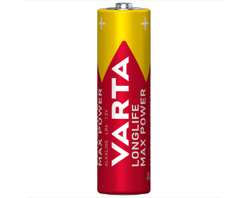 Лужні батарейки Varta Longlife Max Power AA LR6 | 12 штук в комплекті Лужні батарейки Varta Longlife Max Power AA LR6 | 12 штук в комплекті