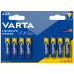 Лужні батарейки Varta Longlife Power AAA LR03 | 8 штук в комплекті