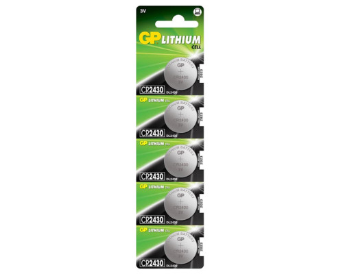 Батарейки GP CR2430 Coin Cell | 5 штук в комплекті