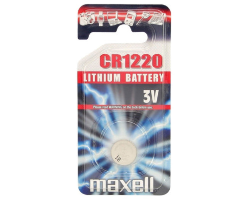Батарейка Maxell CR1220 Coin Cell | 1 штука в комплекті Батарейка Maxell CR1220 Coin Cell | 1 штука в комплекті
