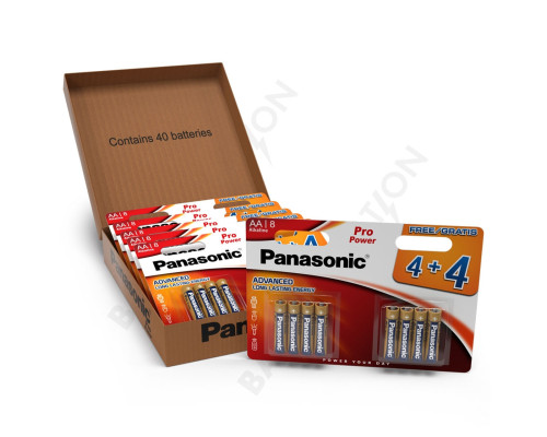 Батарейки Panasonic Pro Power AA LR6 | 40 штук в комплекті Батарейки Panasonic Pro Power AA LR6 | 40 штук в комплекті