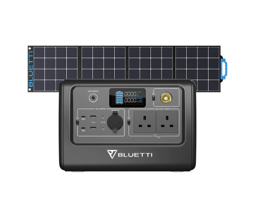 Портативна електростанція Bluetti EB70 + сонячна панель PV120 Портативна електростанція Bluetti EB70 + сонячна панель PV120