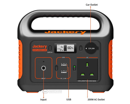 Портативна електростанція Jackery Explorer 240 + сонячна панель SolarSaga 100В + кейс Портативна електростанція Jackery Explorer 240 + сонячна панель SolarSaga 100В + кейс