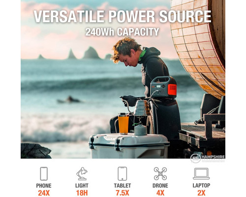 Портативна електростанція Jackery Explorer 240 + сонячна панель SolarSaga 100В + кейс Портативна електростанція Jackery Explorer 240 + сонячна панель SolarSaga 100В + кейс
