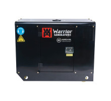 3-фазний безшумний дизельний генератор Warrior LDG12S3 13,5 кВА