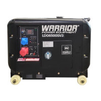 Дизельний 3-фазний генератор Warrior LDG6500SV3 5.5 кВ 