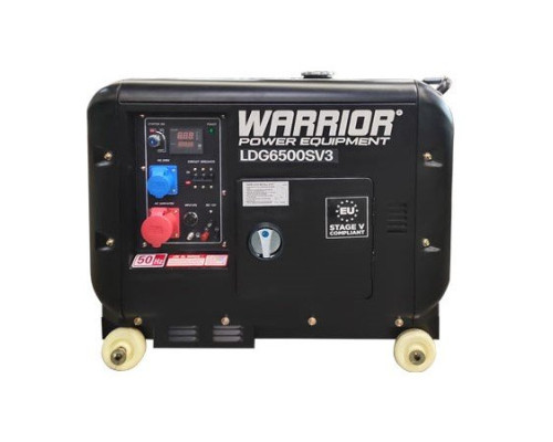 Дизельний 3-фазний генератор Warrior LDG6500SV3 5.5 кВ Дизельний 3-фазний генератор Warrior LDG6500SV3 5.5 кВ