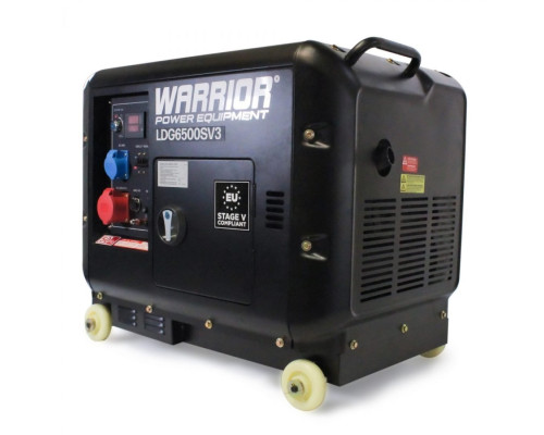 Дизельний 3-фазний генератор Warrior LDG6500SV3 5.5 кВ Дизельний 3-фазний генератор Warrior LDG6500SV3 5.5 кВ