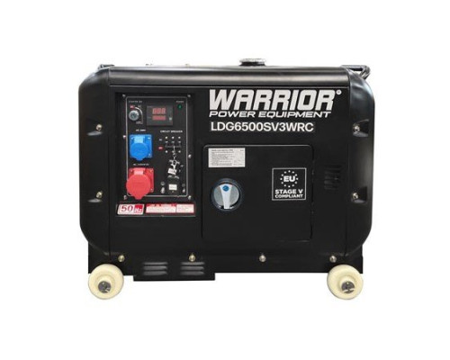 Дизельний 3-фазний генератор Warrior LDG6500SV3WRC 5.5кВ з бездротовим пультом дистанційного керування Дизельний 3-фазний генератор Warrior LDG6500SV3WRC 5.5кВ з бездротовим пультом дистанційного керування