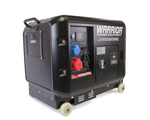 Дизельний 3-фазний генератор Warrior LDG6500SV3WRC 5.5кВ з бездротовим пультом дистанційного керування Дизельний 3-фазний генератор Warrior LDG6500SV3WRC 5.5кВ з бездротовим пультом дистанційного керування